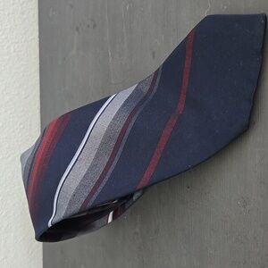 Wembley Navy and Red Striped Tie